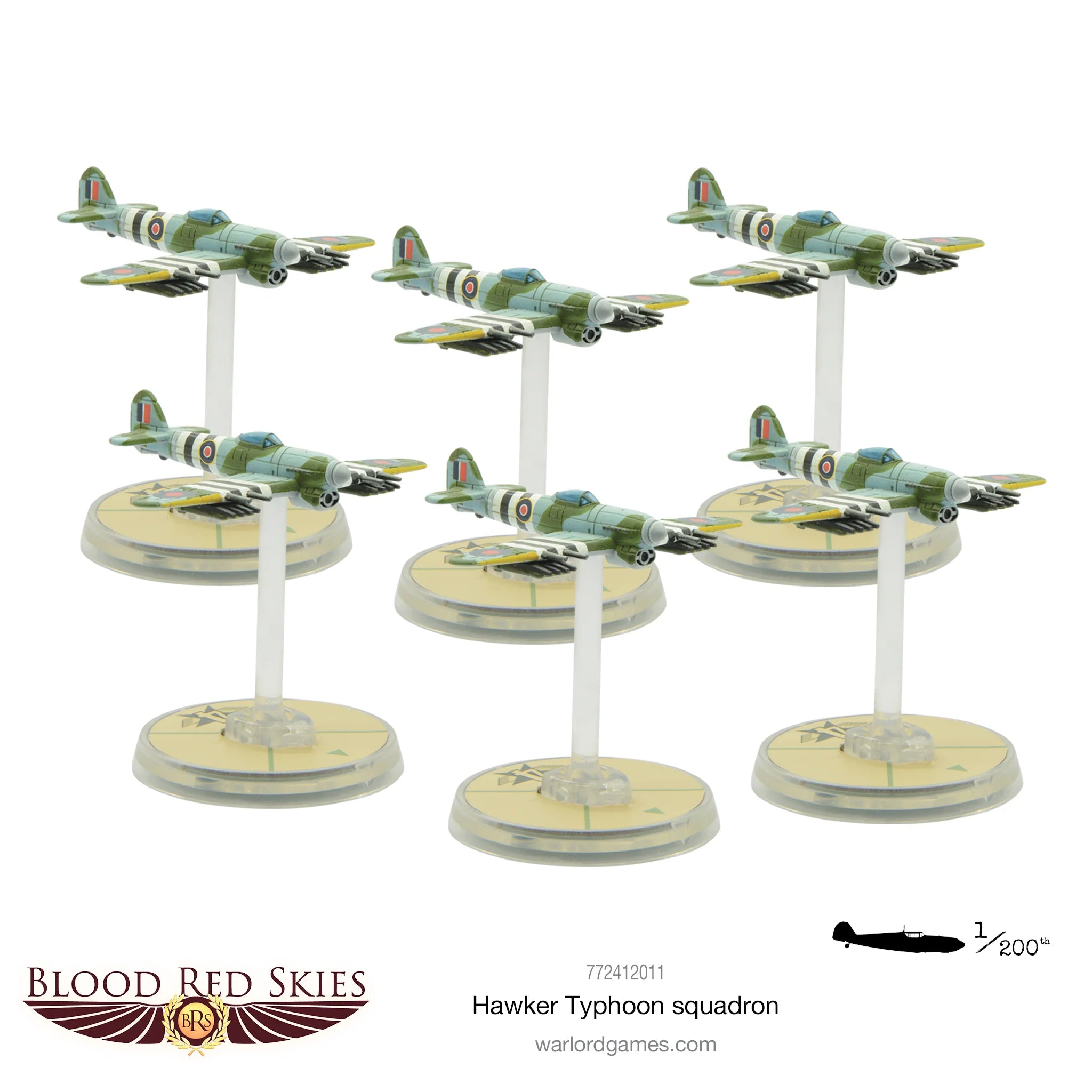 Blood Red Skies | Hawker Typhoon Squadron | 1/200th Resin Unit