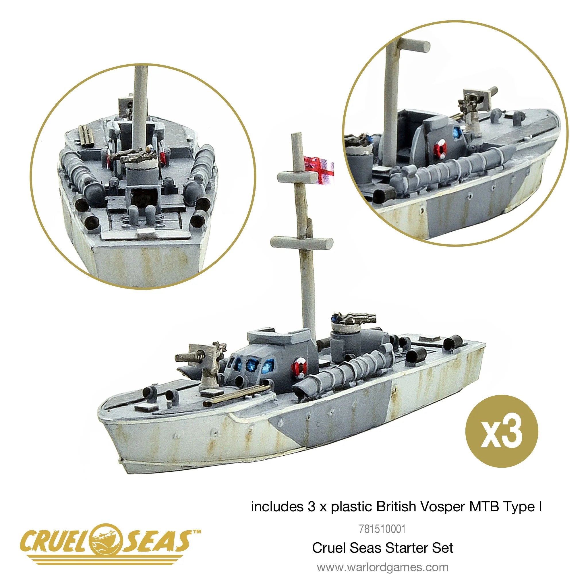 Cruel Seas | Strike Fast, Strike Hard | 1/300th Resin Starter