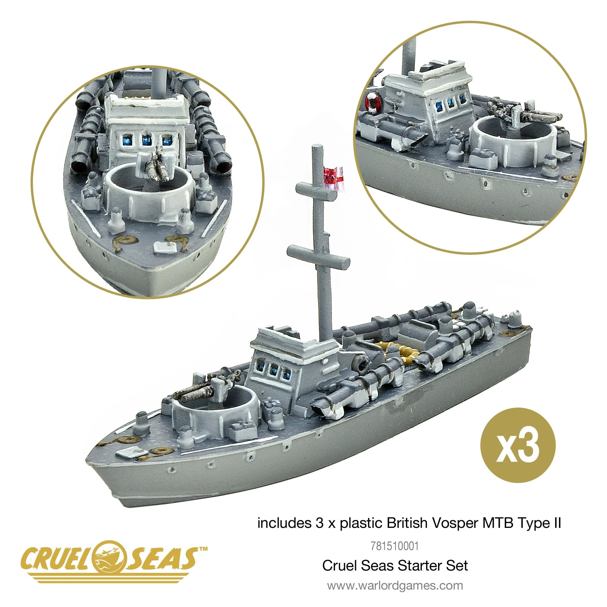 Cruel Seas | Strike Fast, Strike Hard | 1/300th Resin Starter