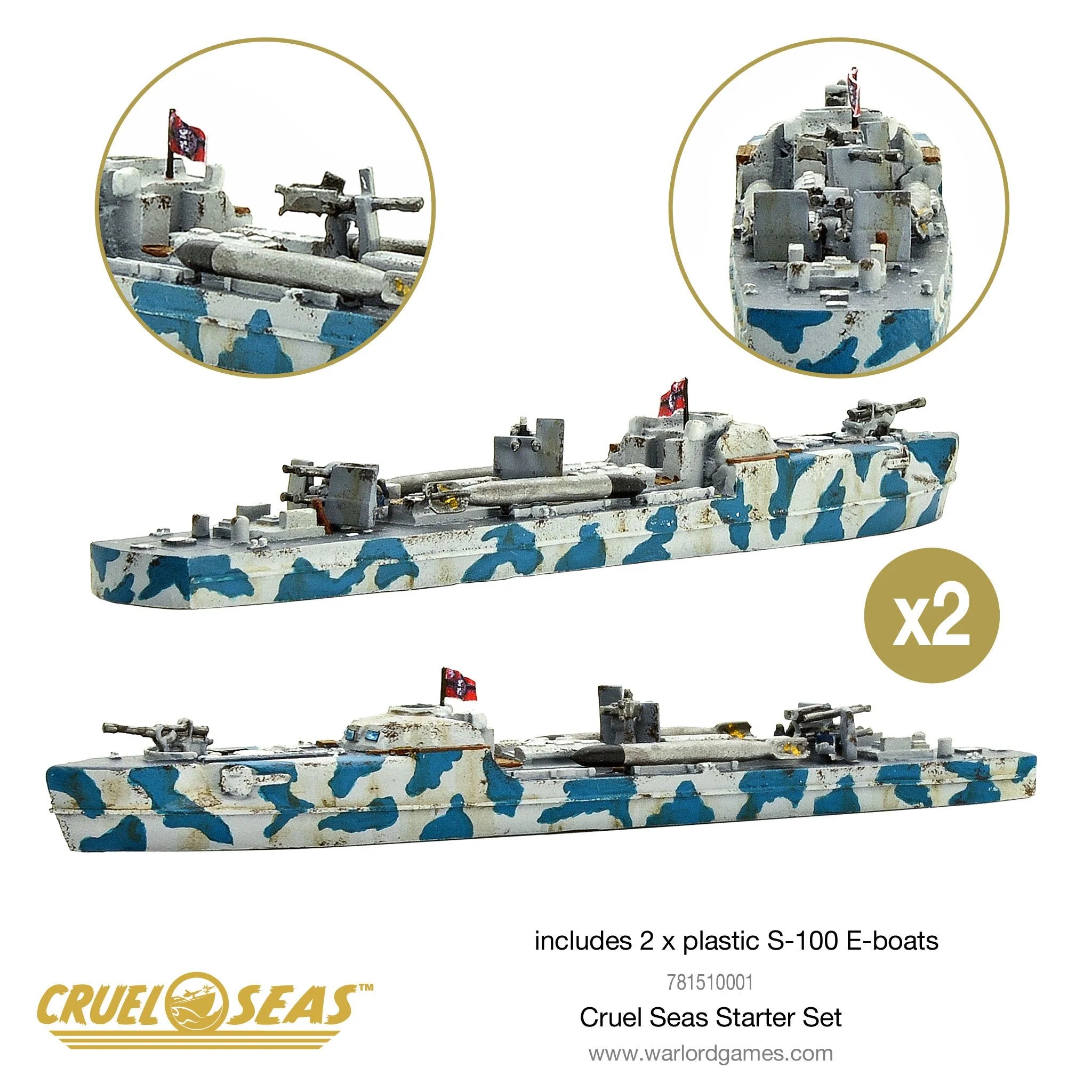 Cruel Seas | Strike Fast, Strike Hard | 1/300th Resin Starter