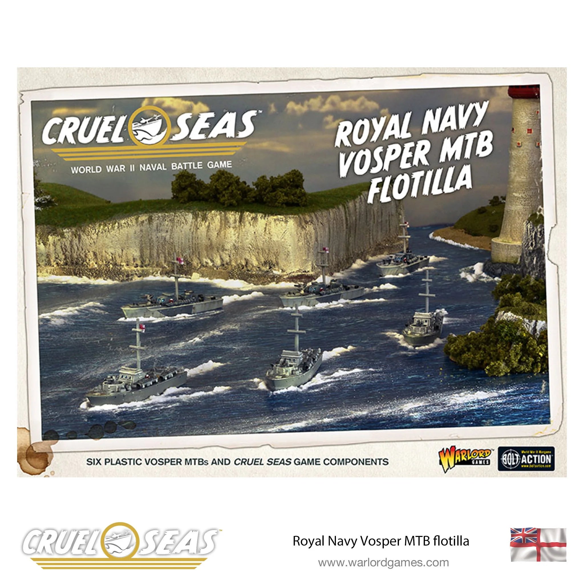 Cruel Seas | Royal Navy Vosper MTB Flotilla | 1/300th Resin Unit