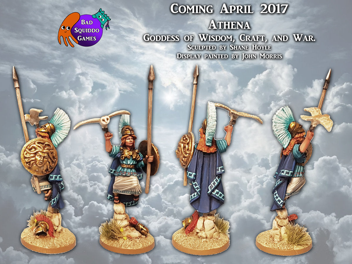 Bad Squiddo Games | Ancients | Athena | 28mm Metal Blister Pack