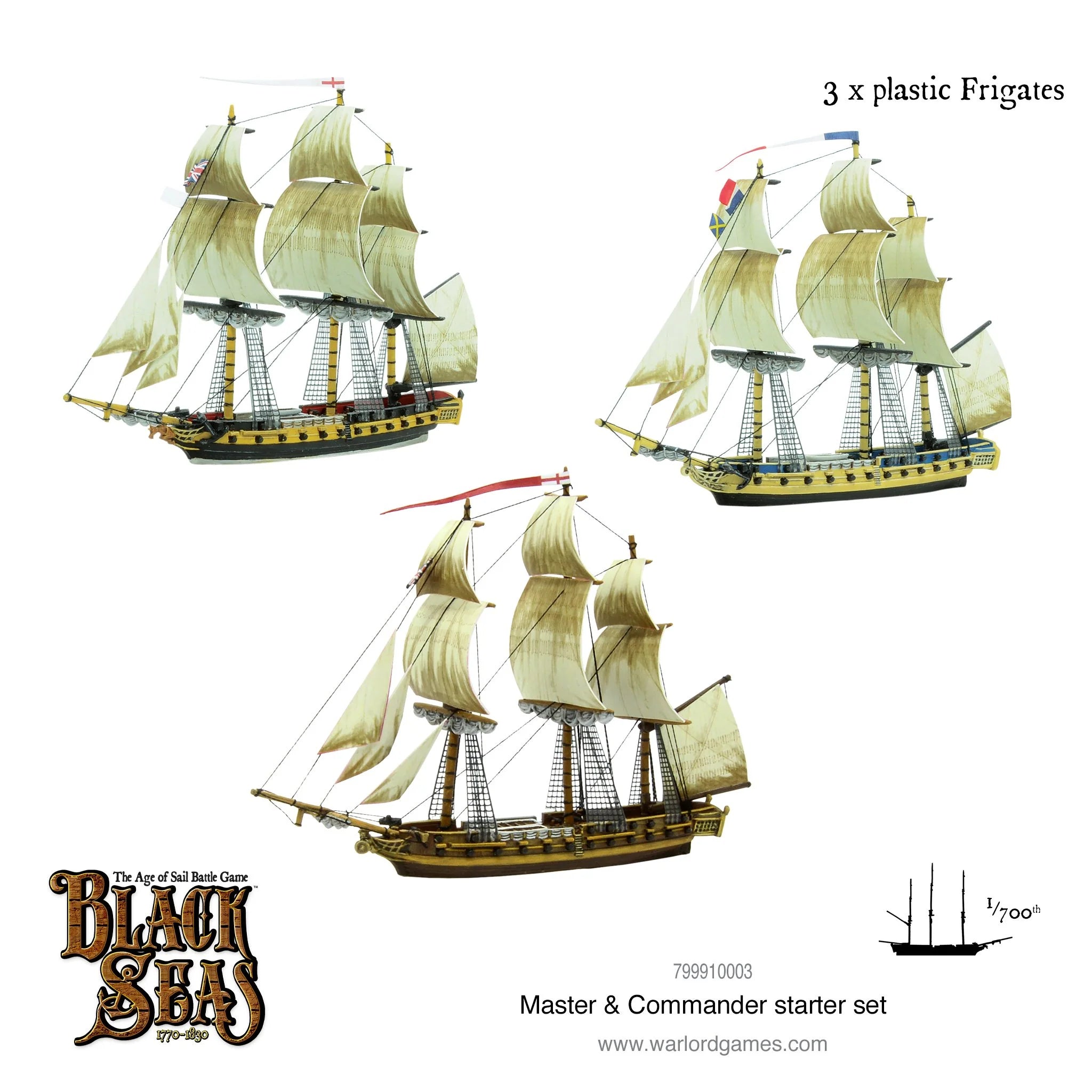 Black Seas | Master and Commander | 1/700th Resin Starter