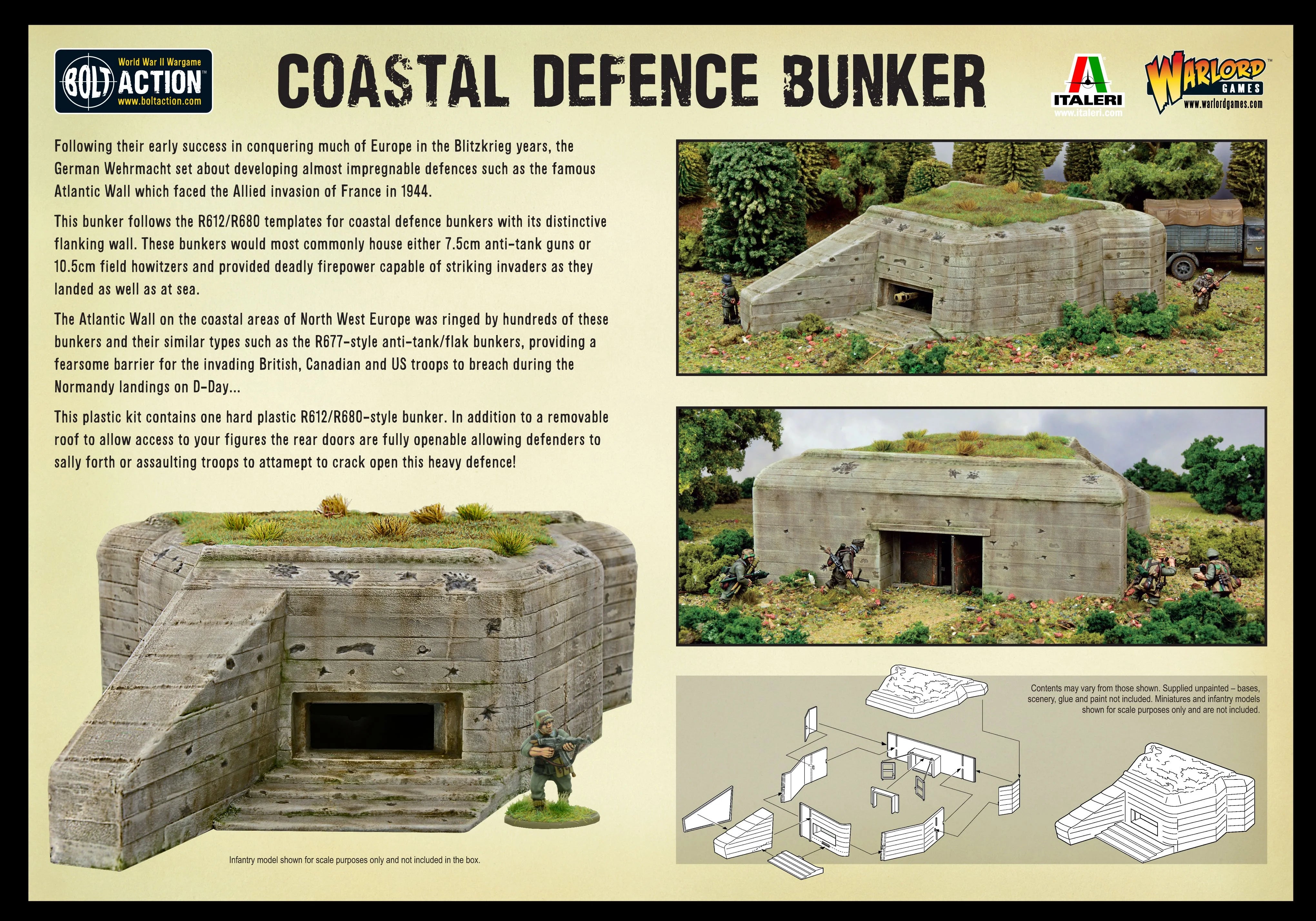 Bolt Action | Coastal Defence Bunker | 28mm Plastic Terrain