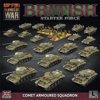 Flames of War | British | British Comet Armoured Squadron | 15mm Plastic Starter | Battlefront | Miniature Kingdoms