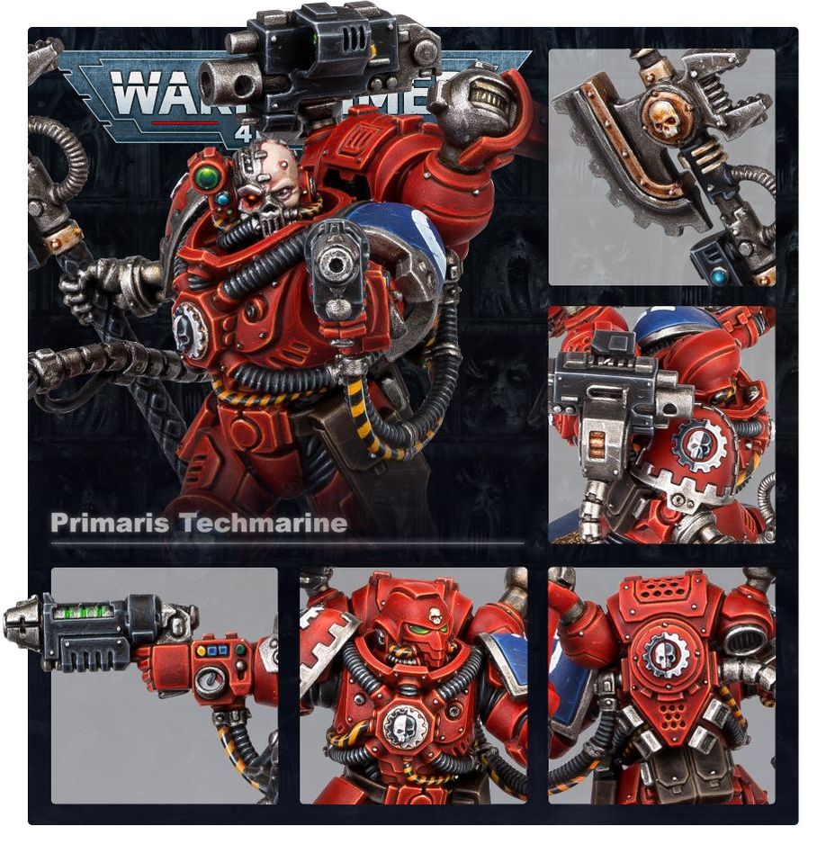 Warhammer 40,000 | Space Marines | Primaris Techmarine | Plastic Unit Box