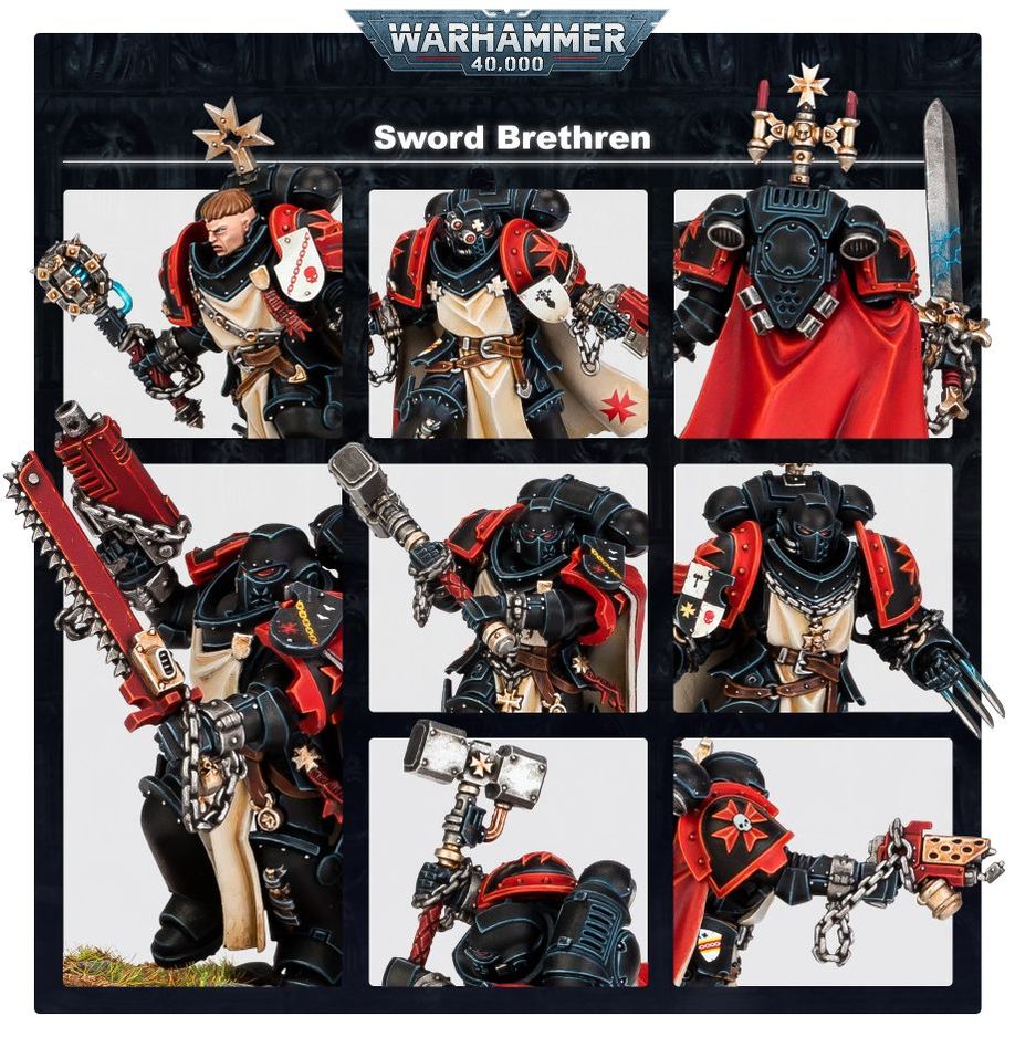 Warhammer 40,000 | Space Marines | Black Templars| Sword Brethren | Plastic Unit Box