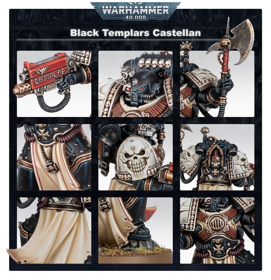Warhammer 40,000 | Black Templars | Castellan | Plastic Character Box