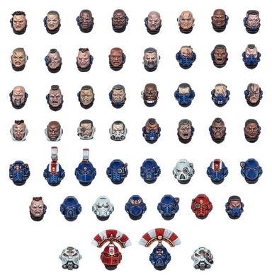 Warhammer 40,000 | Space Marines | Heads GW online only | Plastic Upgrade Box