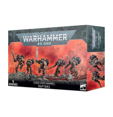 Games Workshop | W40k Warhammer 40000 | Chaos Space Marines | Raptors | Plastic Unit Box