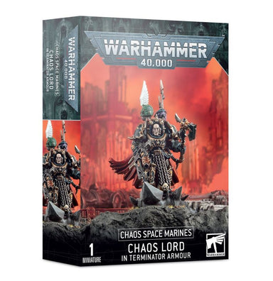 Warhammer 40,000 | Chaos Space Marines | Chaos Lord in Terminator Armour | Plastic Character Blister