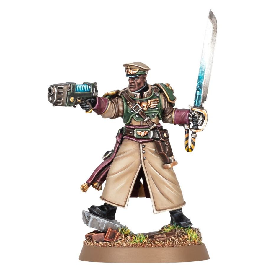 Warhammer 40,000 | Astra Militarum | Cadian Castellan | Plastic Character Box