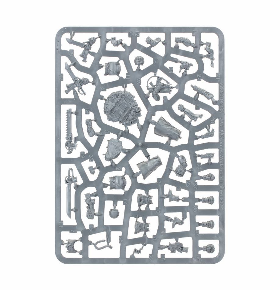 Warhammer 40,000 | Astra Militarum | Cadian Castellan | Plastic Character Box