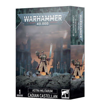 Warhammer 40,000 | Astra Militarum | Cadian Castellan | Plastic Character Box