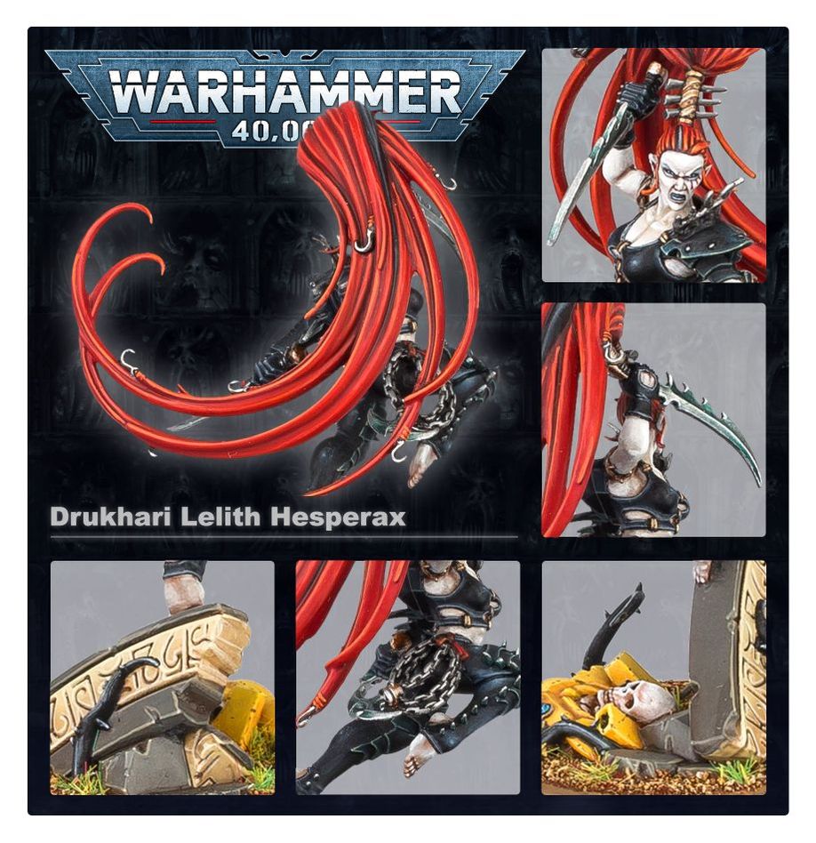 Warhammer 40,000 | Drukhari | Lelith Hesperax | Plastic Character Box