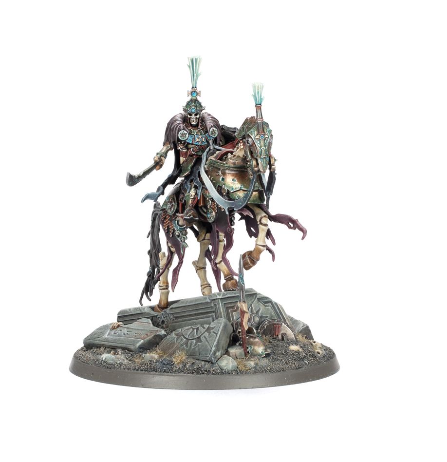 Age of Sigmar | Soulblight Gravelords | Wight King on Skeletal Steed | Plastic Model Small Box