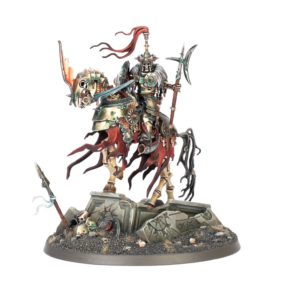 Age of Sigmar | Soulblight Gravelords | Wight King on Skeletal Steed | Plastic Model Small Box