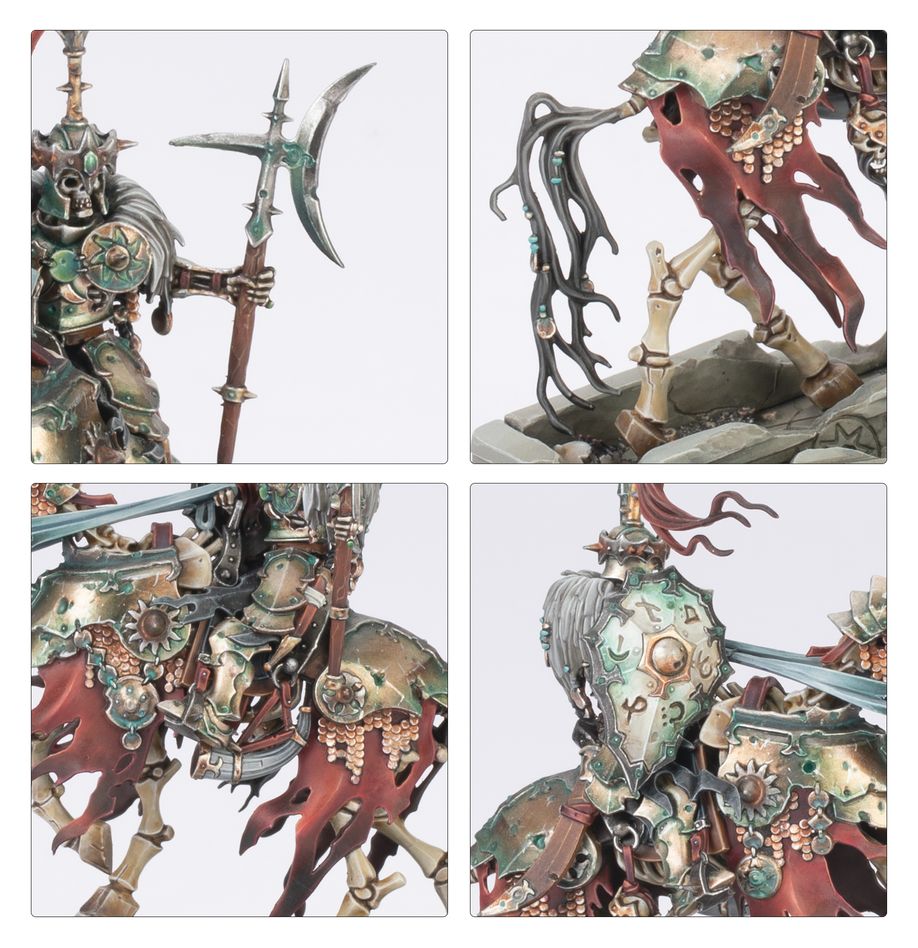 Age of Sigmar | Soulblight Gravelords | Wight King on Skeletal Steed | Plastic Model Small Box