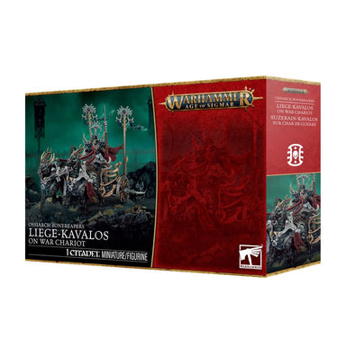 Age of Sigmar | Ossiarch Bonereapers | Liege Kavalos on War Chariot | Plastic Unit Box