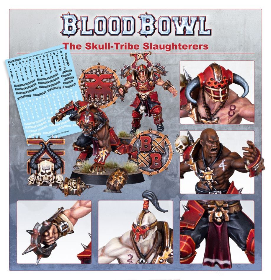 Blood Bowl | Khorne Team | The Skull Tribe Slaughterers | Plastic Team