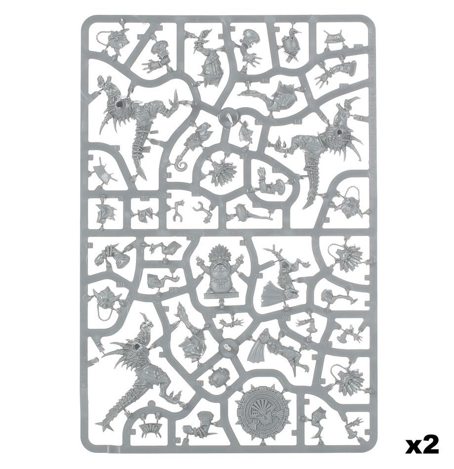 Blood Bowl | Lizardman Team | Gwaka'moli Crater Gators | Plastic Team