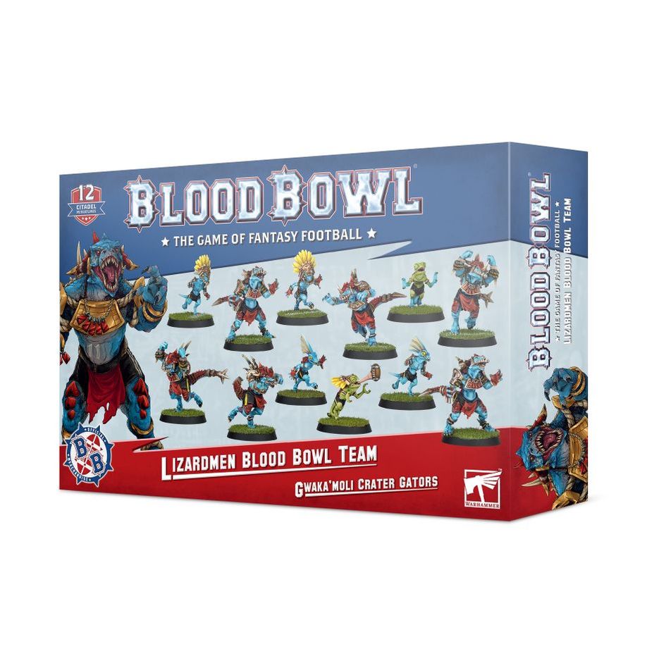 Blood Bowl | Lizardman Team | Gwaka'moli Crater Gators | Plastic Team