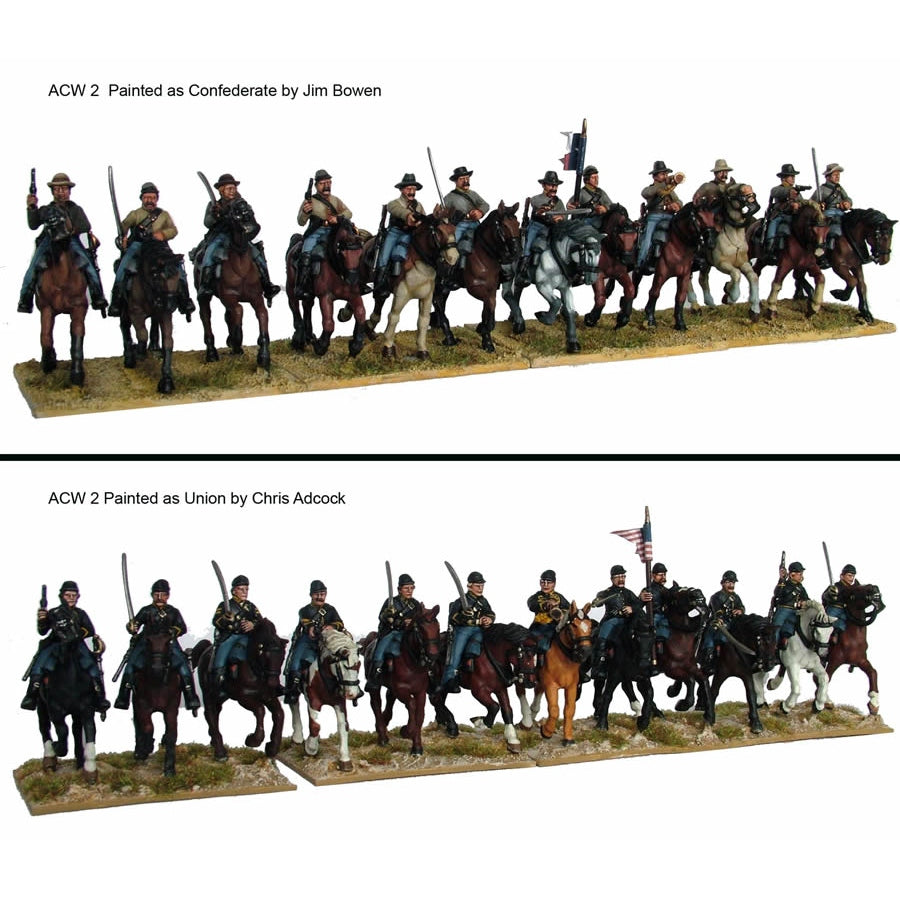 Perry Miniatures | ACW American Civil War Cavalry | 28mm Plastic Unit | North Star Games | Miniature Kingdoms