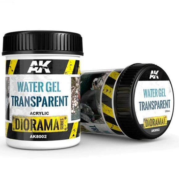 AK Interactive | Water Gel Transparent | 250ml Basing Mix | Element Games | Miniature Kingdoms