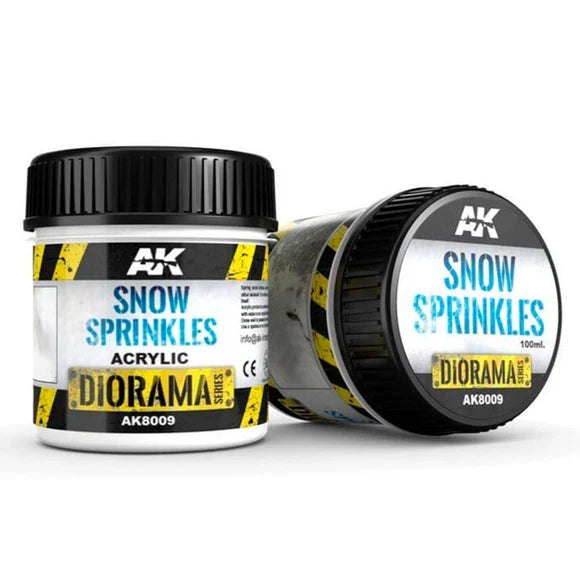 AK Interactive | Snow Sprinkles | 100ml Basing Mix | Element Games | Miniature Kingdoms