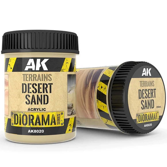 AK Interactive | Terrains Desert Sand | 250ml Basing Mix | Element Games | Miniature Kingdoms