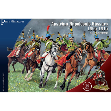 Perry Miniatures | Napoleonic Wars Austrian Hussars 1805-1815 | 28mm Plastic Unit | North Star Games | Miniature Kingdoms