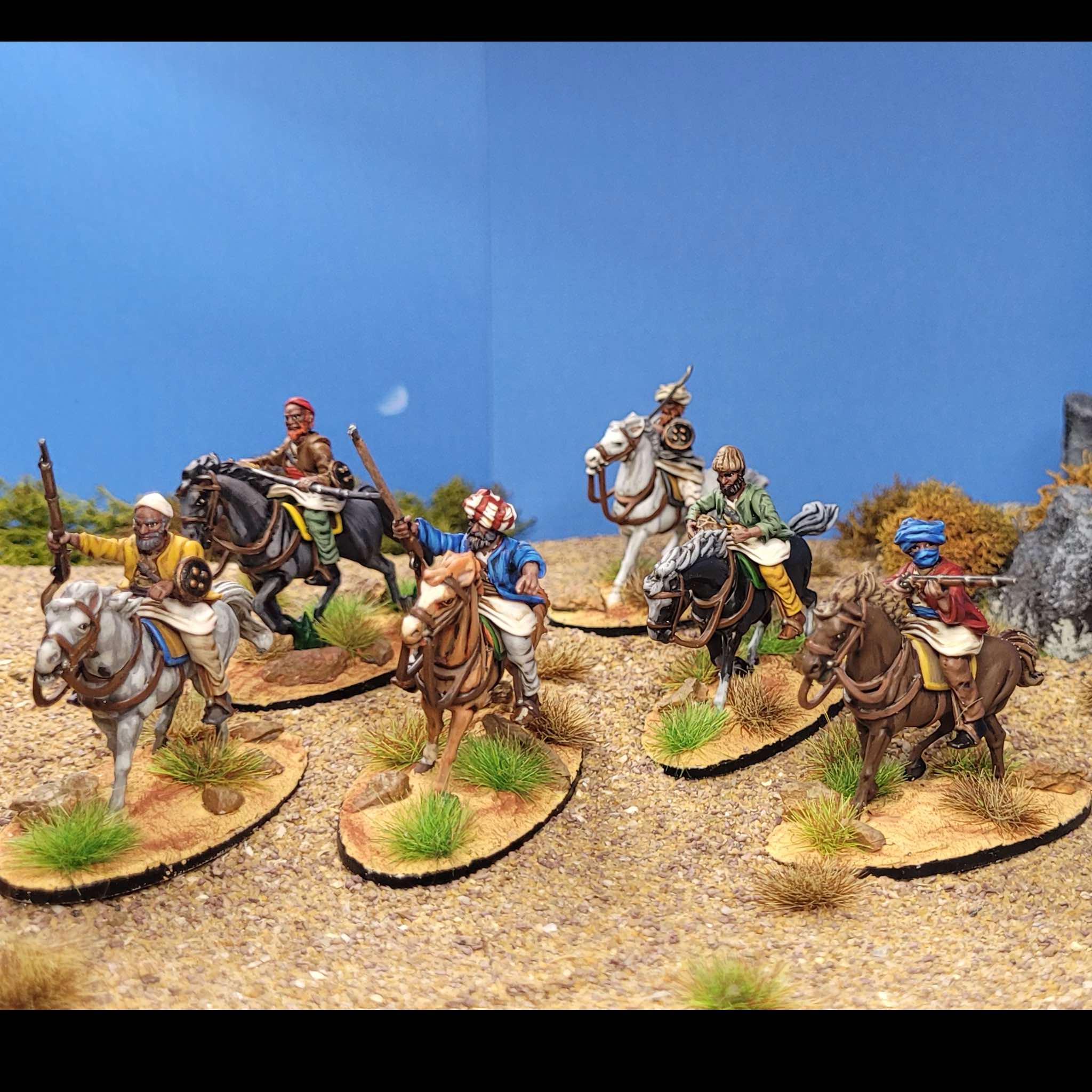 Imperial Conquests | Afghan Cavalry | Plastic Unit | Wargames Atlantic | Miniature Kingdoms