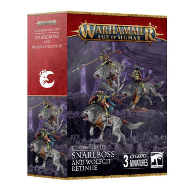 Age of Sigmar | Gloomspite Gitz | Snarlboss and Wolfgit Revenue | Plastic Unit Box