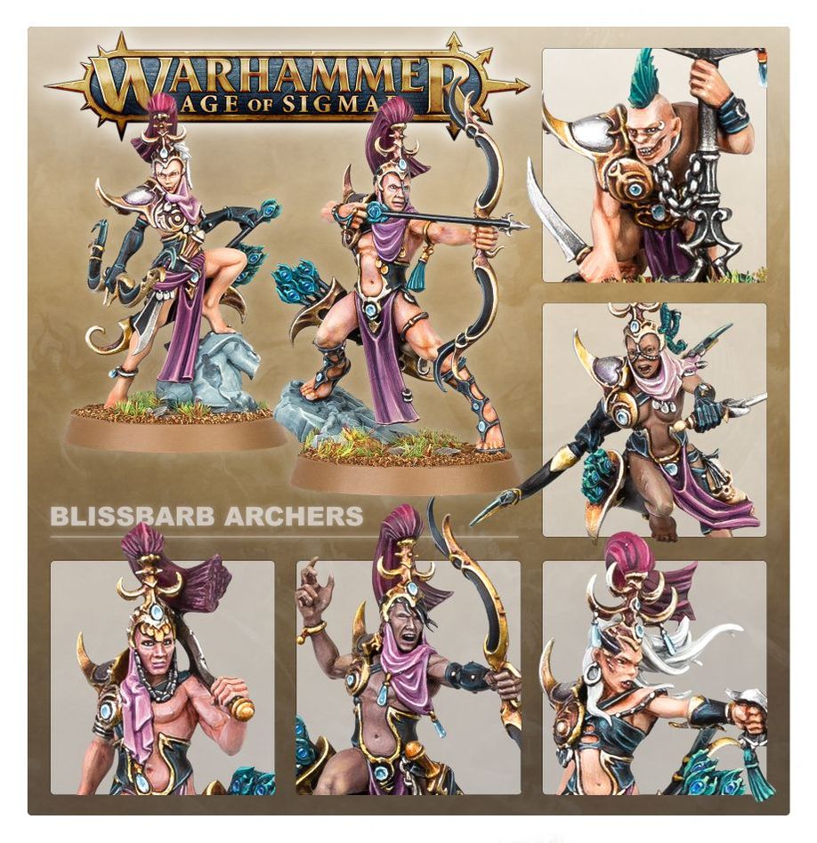 Age of Sigmar | Hedonites of Slaanesh | Blissbarb Archers | Plastic Unit Box