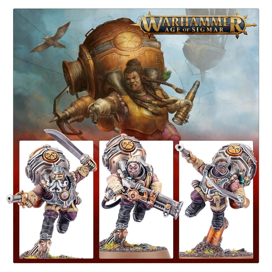 Age of Sigmar | Kharadron Overlords | Vongrim Harpoon Crew | Plastic Unit Box