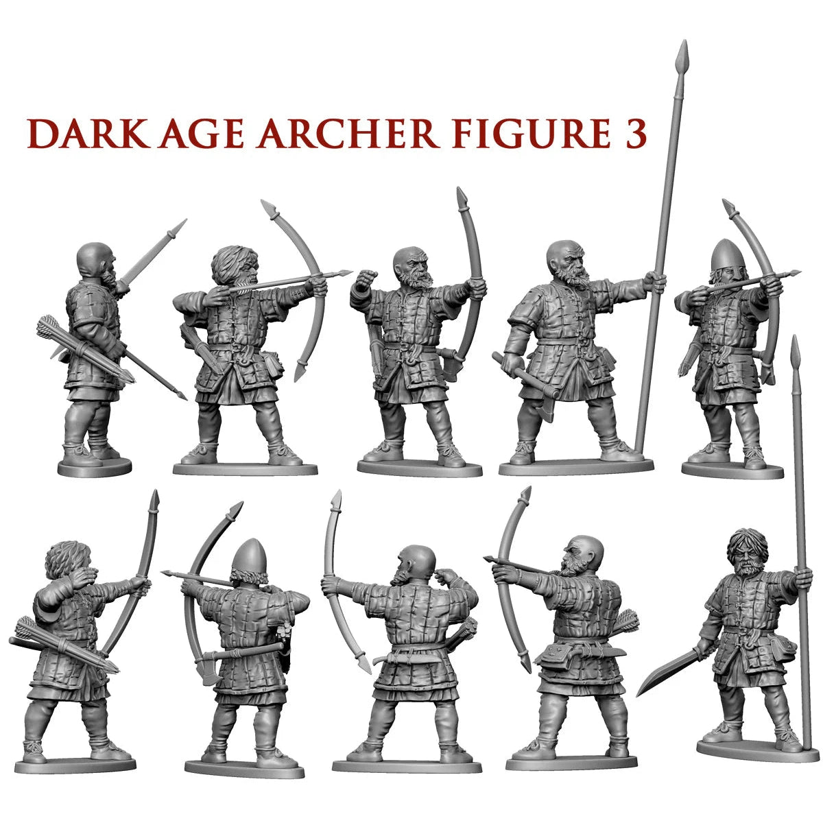 Victrix | Dark Ages Archers and Slingers | 28mm Plastic Unit | North Star Games | Miniature Kingdoms