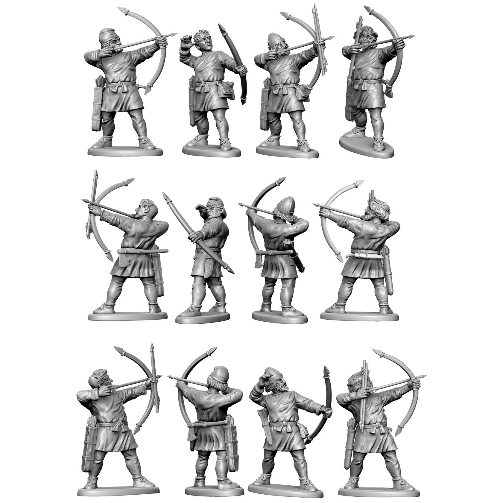 Victrix | Dark Ages Archers and Slingers | 28mm Plastic Unit | North Star Games | Miniature Kingdoms