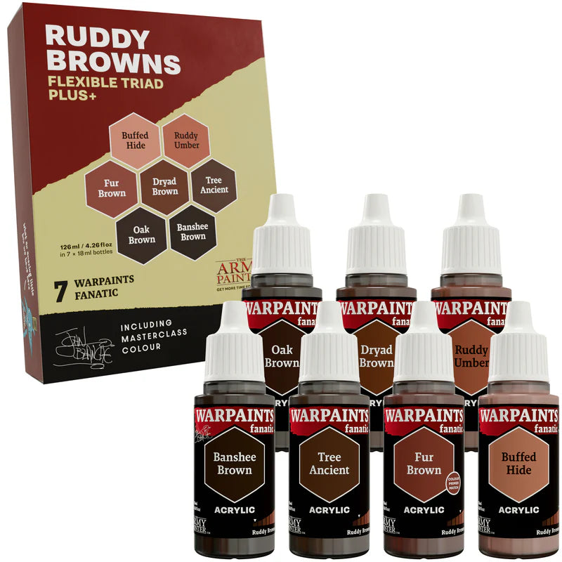 Army Painter | Flexible Triads | Ruddy Browns | 18ml Paint Set