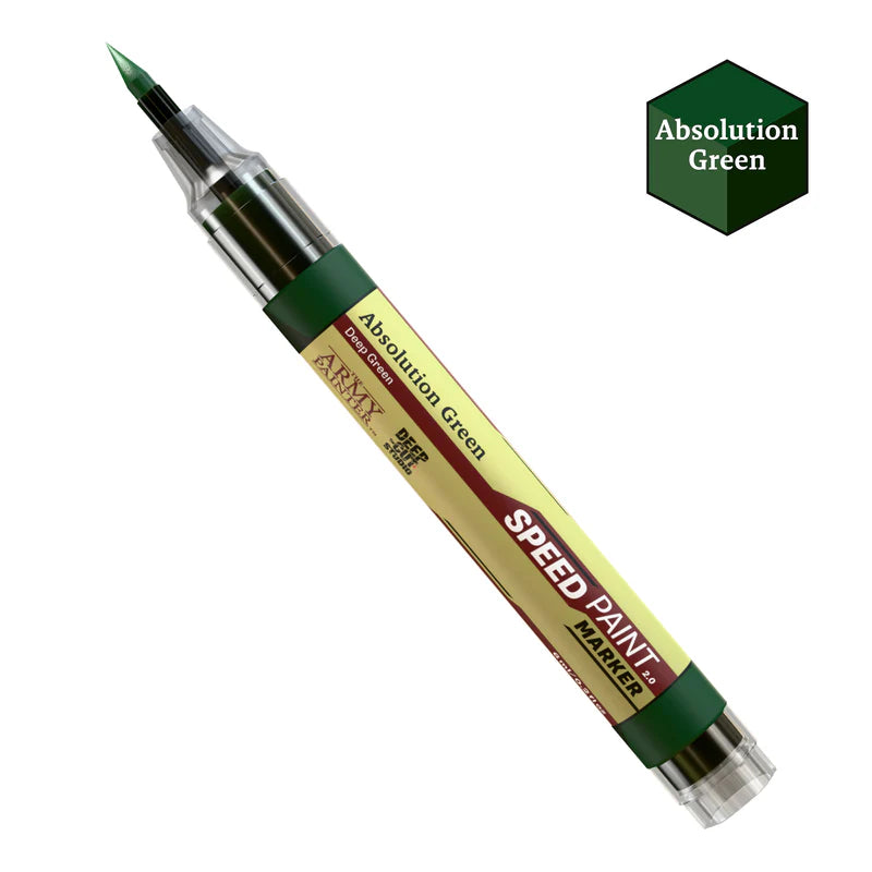Army Painter | Speedpaints Markers | Absolution Green | 6ml Paint Marker