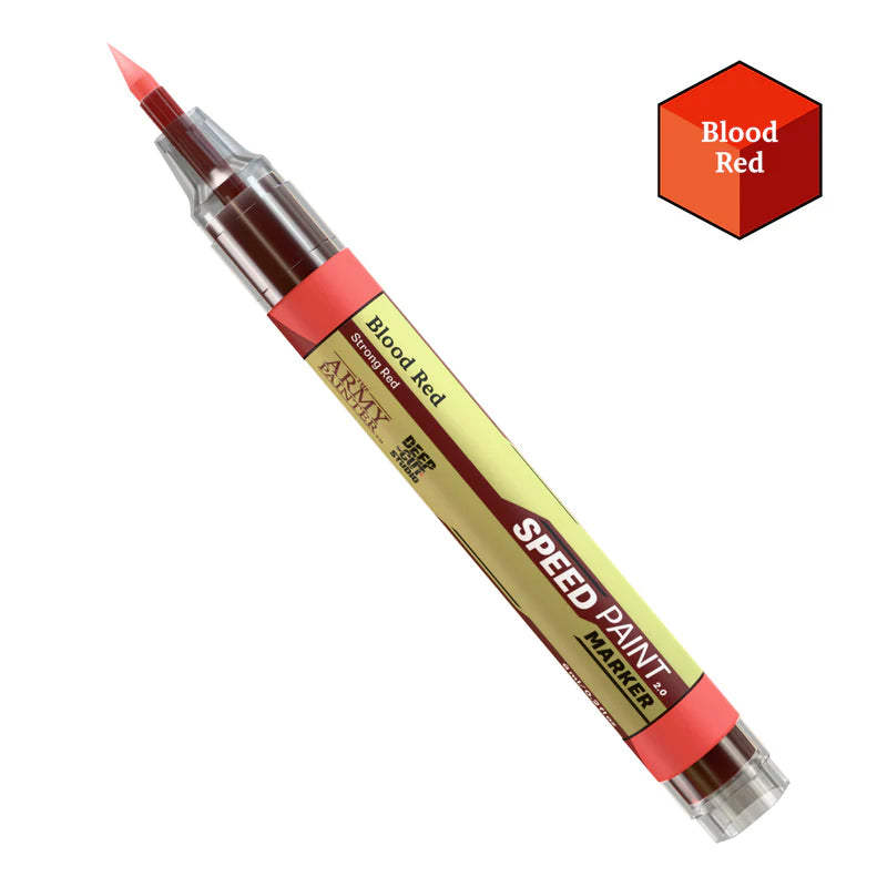 Army Painter | Speedpaints Markers | Blood Red | 6ml Paint Marker