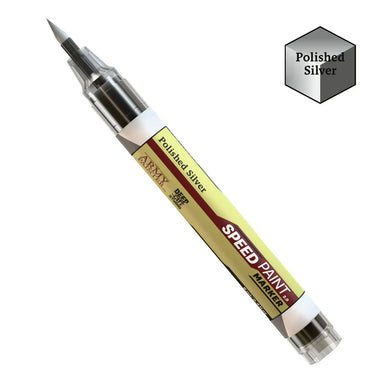 Army Painter | Speedpaints Markers | Polished Silver | 6ml Paint Marker
