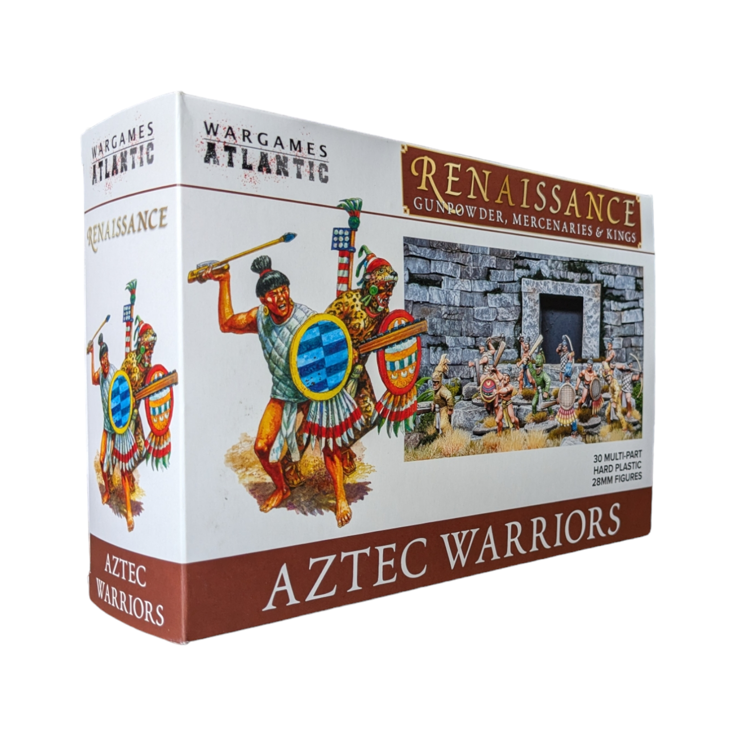 Renaissance | Aztec Warriors | Plastic Unit | Wargames Atlantic | Miniature Kingdoms