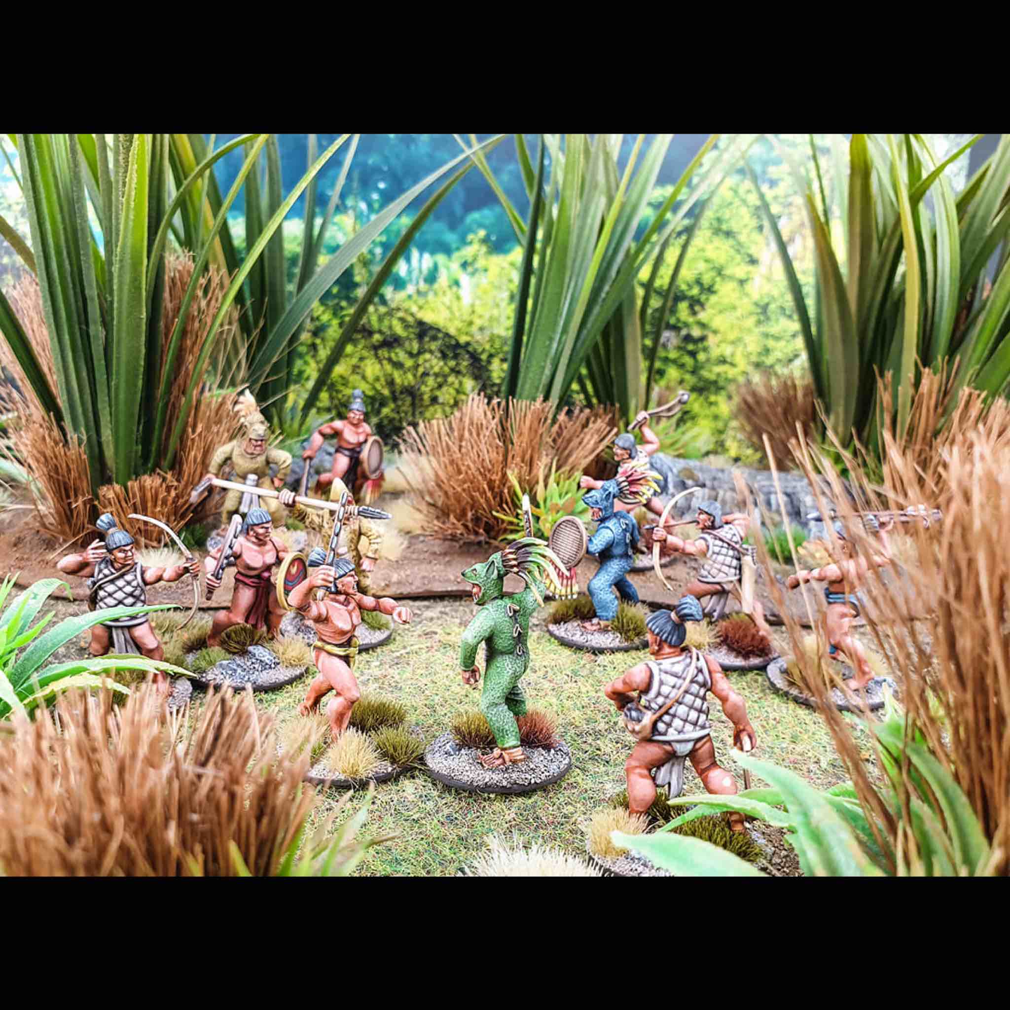 Renaissance | Aztec Warriors | Plastic Unit | Wargames Atlantic | Miniature Kingdoms