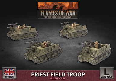 Flames of War | British Priest Field Troop | 15mm Plastic Unit