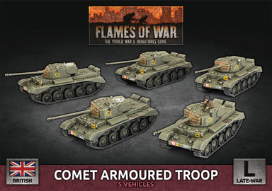 Flames of War | British Comet Armoured Troop | 15mm Plastic Unit