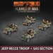 Flames of War | British Jeep Recce Troop - SAS Section | 15mm Plastic Unit