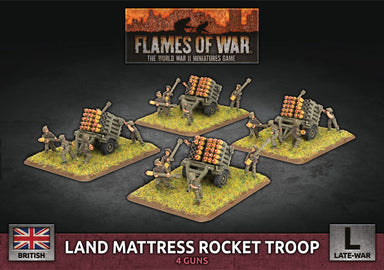 Flames of War | British Land Mattress Rocket Troop | 15mm Metal Unit