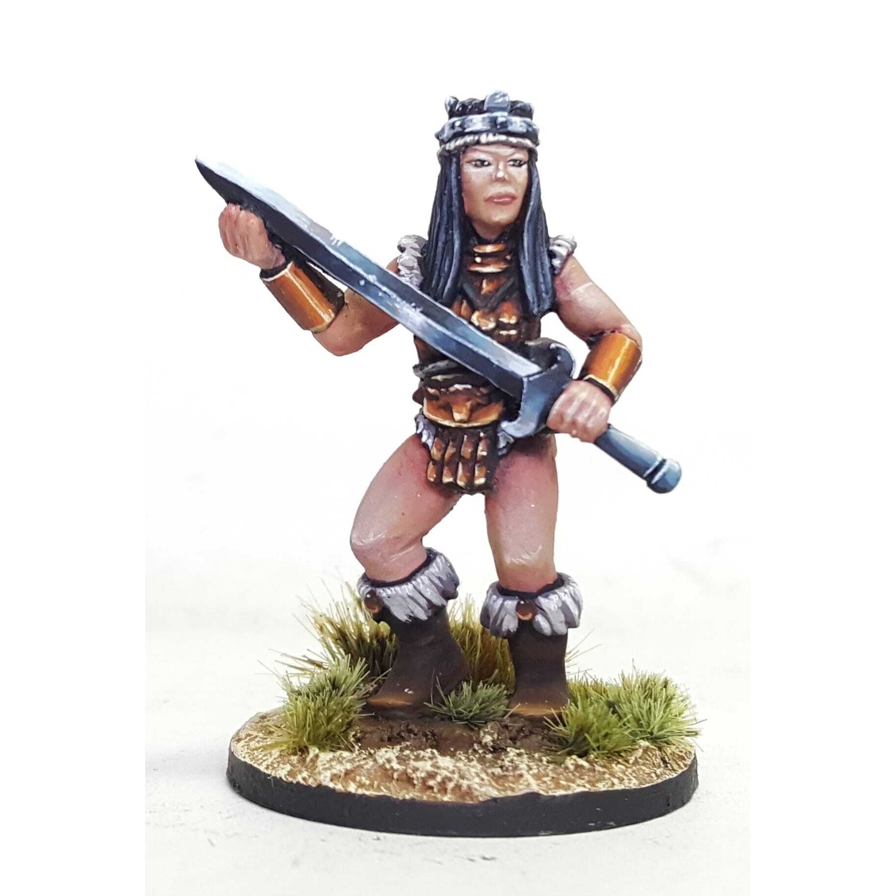 Bad Squiddo Games | Ancients & Amazons Muscle Mommies | 28mm Metal Blister Pack