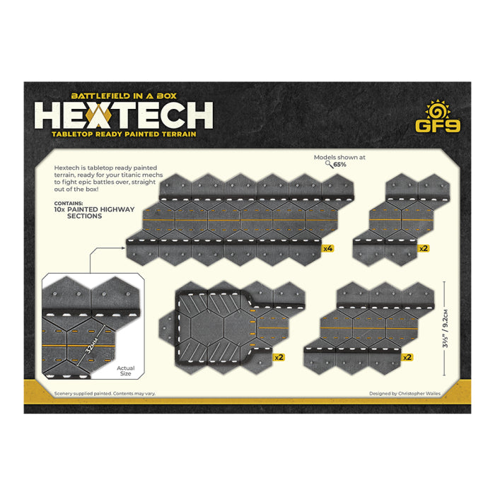Battlefield in a Box | Hextech | Highways | Condo | Pre-Painted Resin Terrain