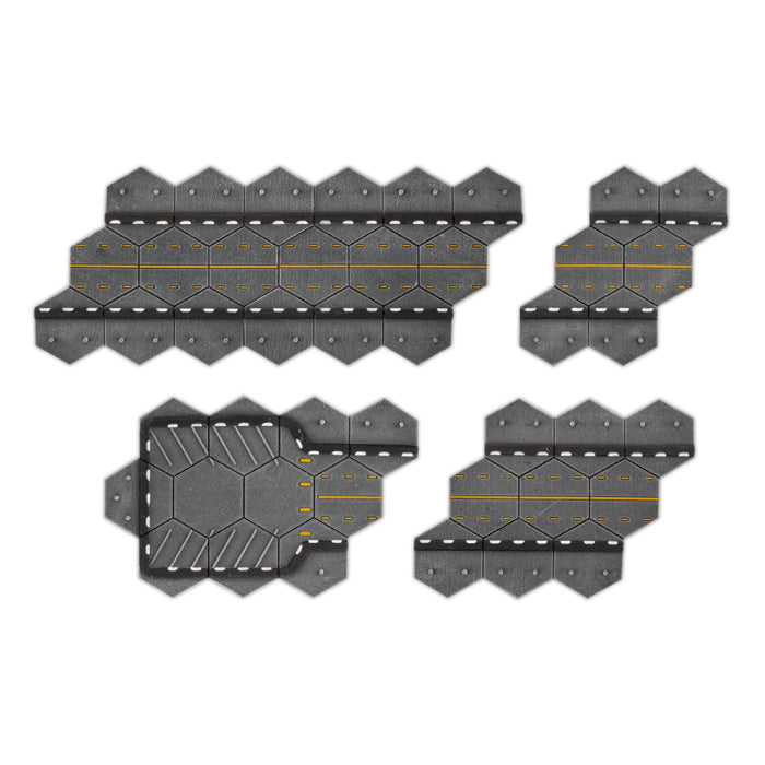 Battlefield in a Box | Hextech | Highways | Condo | Pre-Painted Resin Terrain
